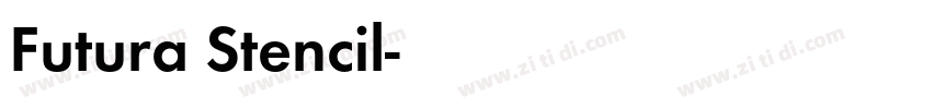 Futura Stencil字体转换